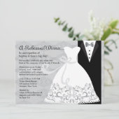 Tux und Gown Einladung (Stehend Vorderseite)