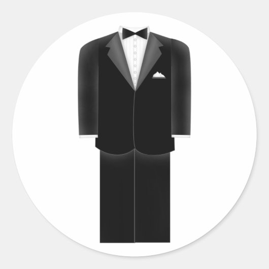 Tux Wedding Stickers (Vorderseite)