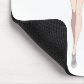 Tux-Weiß Mousepad (Ecke)