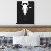 Tuxedo Anzug Art Canvas Print Leinwanddruck (Insitu (Schlafzimmer))