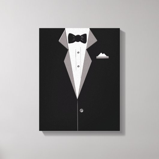 Tuxedo Anzug Art Canvas Print Leinwanddruck (Vorderseite)