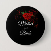 Tuxedo Anzug/Bride Silhouette Mutter der Braut Button (Vorderseite)