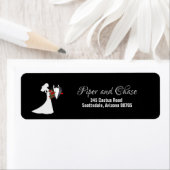 Tuxedo Anzug & Bride Silhouette Rücksendeadresse (Insitu)