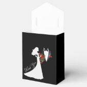 Tuxedo Anzug & Bride Silhouette Wedding Geschenkschachtel (Geöffnet)