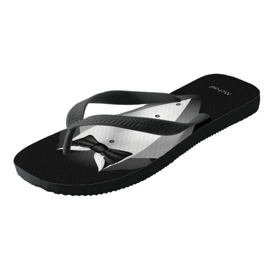 Tuxedo Anzug Funny Badesandalen (Schrägansicht)