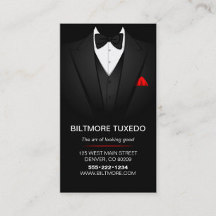 Tuxedo Anzug Mens Kleidung Moderne Sauberkeit Visitenkarte