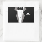 Tuxedo Art Rechteckiger Aufkleber (Tasche)