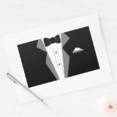 Tuxedo Art Rechteckiger Aufkleber (Umschlag)