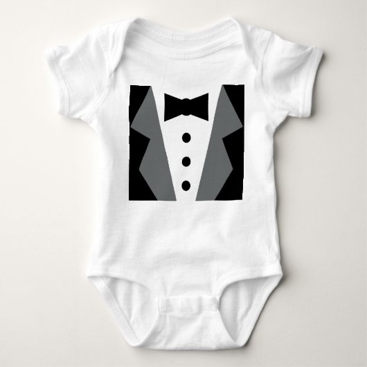 Tuxedo Baby Strampler (Vorderseite)