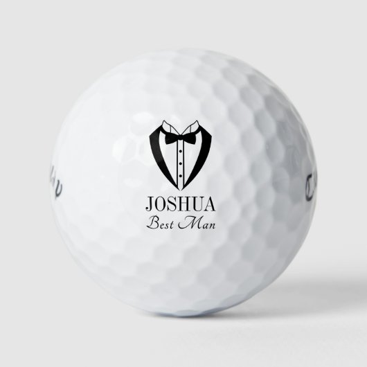 Tuxedo Best Man Golfball (Vorderseite)