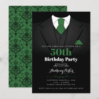 Tuxedo Birthday Einladung