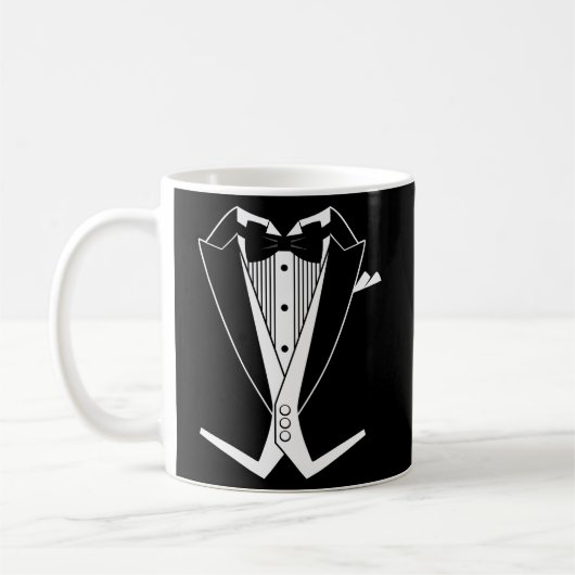 Tuxedo Black Bow Krawatte Kaffeetasse (Links)