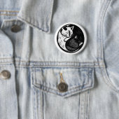 Tuxedo / Black Cat Yin Yang Button by Phil Elmore (Beispiel)
