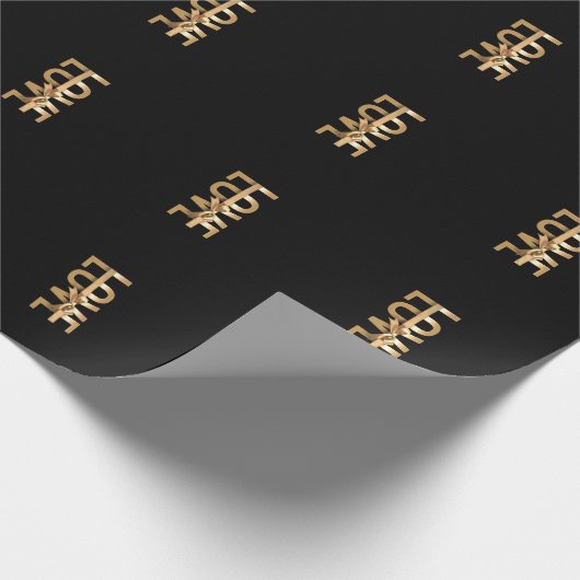 Tuxedo Black - Geschenkpapier (Ecke)