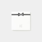 Tuxedo Black Krawatte Brautparty 1920er Gastgesche Post-it Klebezettel (Vorderseite)