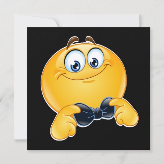 Tuxedo Black Krawatte Event INVITATION Einladung (Vorderseite)