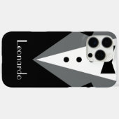 Tuxedo Black Krawatte Personalisiert Case-Mate iPhone Hülle (Rückseite (Horizontal))