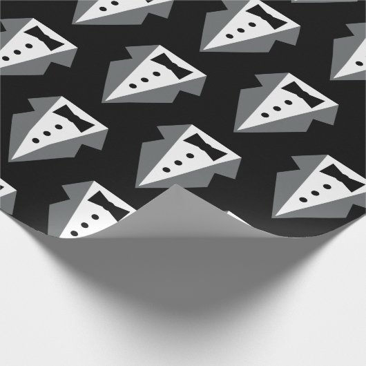 Tuxedo Black Krawatte Vatertag Geschenkpapier (Ecke)