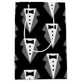 Tuxedo Black Krawatte Vatertag Mittlere Geschenktüte (Vorderseite)