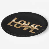 Tuxedo Black - Pappteller (Schrägansicht)