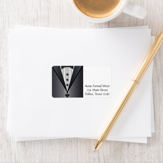 Tuxedo Black & White Address Labels Adressaufkleber (Insitu)