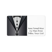 Tuxedo Black & White Address Labels Adressaufkleber (Vorne)