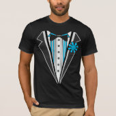 Tuxedo Blue Stripes T-Shirt (Vorderseite)