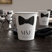 Tuxedo Bow Krawatte 1920er Wedding Party Paper Cup Pappbecher