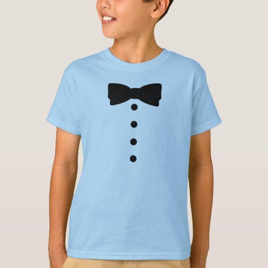 Tuxedo Bow Krawatte Apparel Formal T-Shirt (Vorderseite)