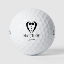 Tuxedo Bräutigam Golfball