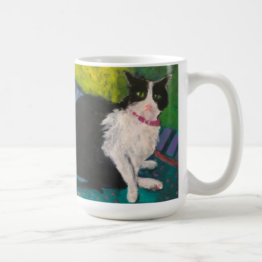 Tuxedo Cat 15 oz Tasse (Rechts)