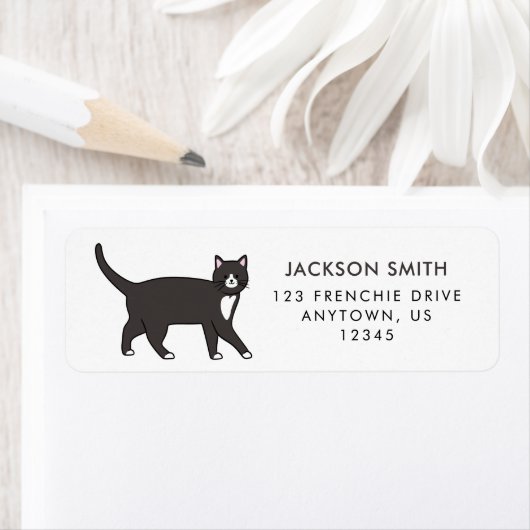 Tuxedo Cat Address Label (Insitu)