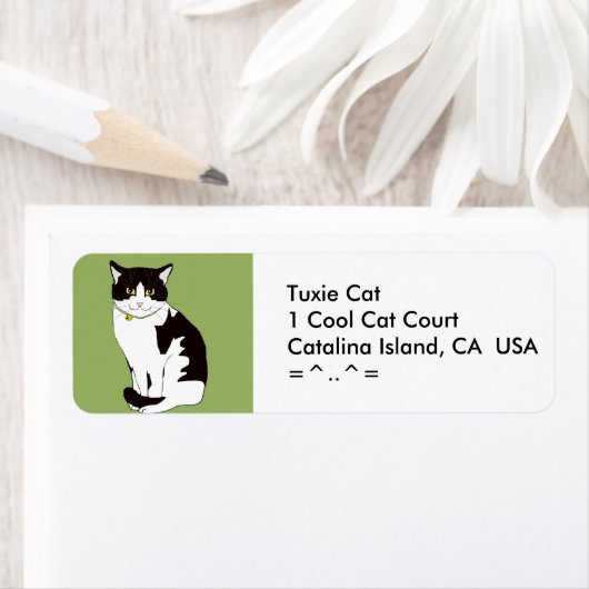 Tuxedo Cat Address Labels (Insitu)