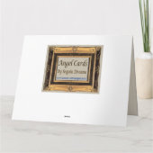 Tuxedo Cat Angel Pet Sympathie Card Goldrahmen Karte (Rückseite)