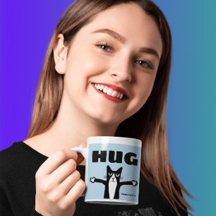 TUXEDO CAT ART KAFFEE TASSE, PANDA KITTY CARTOON T TASSE