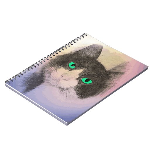 TUXEDO CAT ART NOTEBOOK NOTIZBLOCK (Linke Seite)