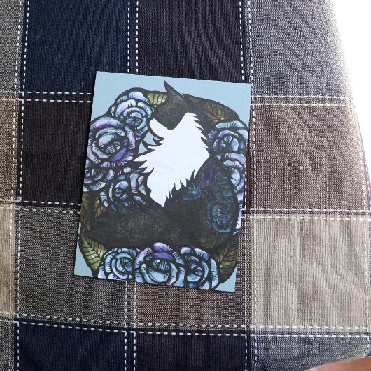 Tuxedo Cat Art Postkarte