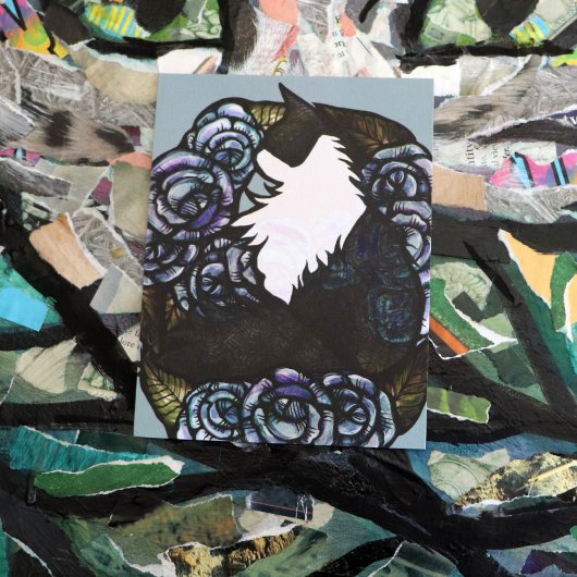 Tuxedo Cat Art Postkarte