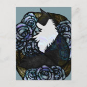 Tuxedo Cat Art Postkarte (Vorderseite)