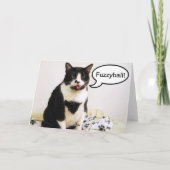 Tuxedo Cat Birthday David Spaß Card Karte (Rückseite)