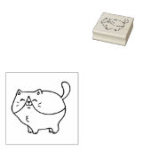Tuxedo Cat Briefmarke Gummistempel (Stempel)