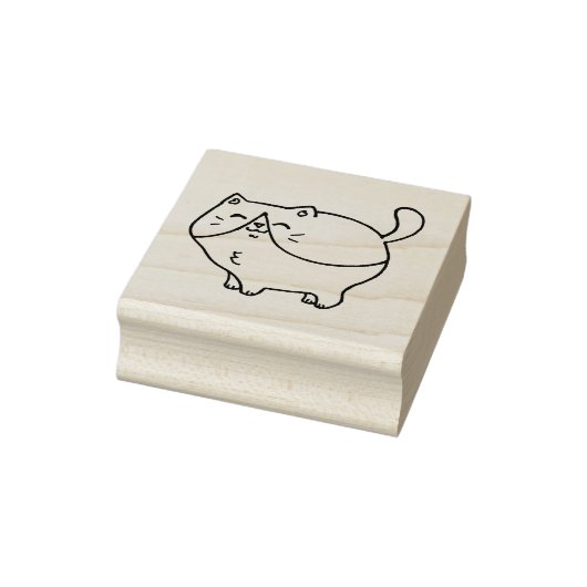 Tuxedo Cat Briefmarke Gummistempel (Stempel)