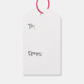 Tuxedo Cat Christmas Geschenkanhänger (Rückseite)