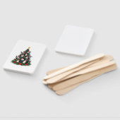 Tuxedo Cat Christmas Tree Tuxedo Cat Lights Xmas M Fächer (Non-assembled)