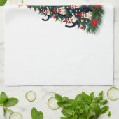 Tuxedo Cat Christmas Tree Tuxedo Cat Lights Xmas M Geschirrtuch (Gefaltet)