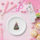 Tuxedo Cat Christmas Tree Tuxedo Cat Lights Xmas M Pappteller (Party)