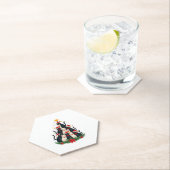 Tuxedo Cat Christmas Tree Tuxedo Cat Lights Xmas M Untersetzer (Vor Ort)