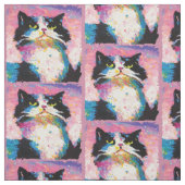 Tuxedo Cat Colorful Stoff (Muster)
