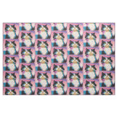 Tuxedo Cat Colorful Stoff (Fat Quarter (45,7 x 55,9 cm))