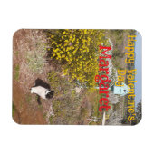 Tuxedo Cat Cute Red Yellow Valentines Wifes Name Magnet (Horizontal)